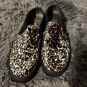 Leopard low top vans slide 🐆